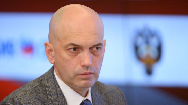 Заместитель министра спорта РФ Азат Кадыров на итоговом заседании коллегии Минспорта России.